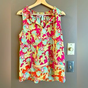 Rose & Olive Boho Floral Sleeveless Summer Top